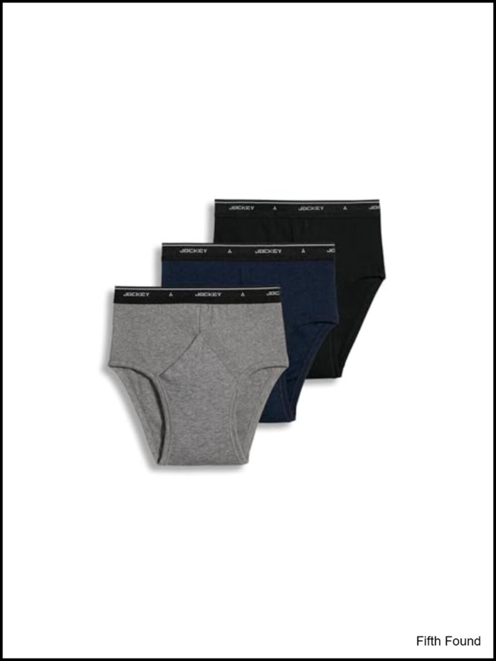 Jockey Men's Low Rise Briefs 3 Pack 100% Cotton Y-Front Full Coverage